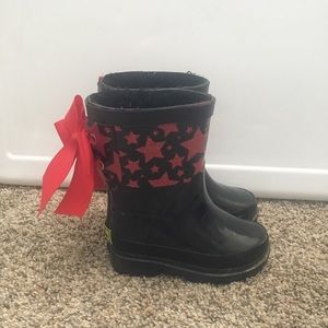 Girls Lined Rain Boots